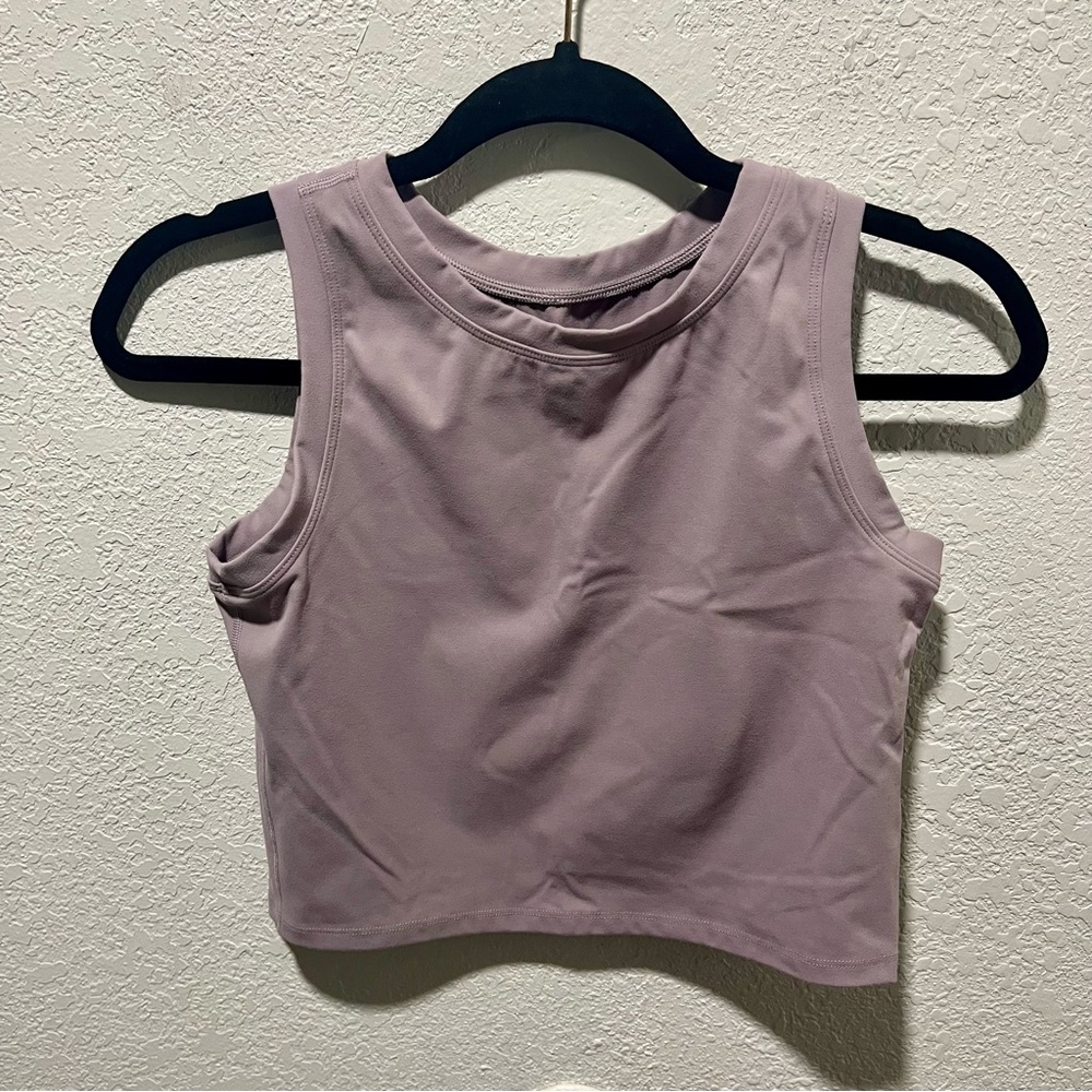 HeyNuts Mauve Athletic Tank and High Rise Leggings Set - Picture 2 of 13